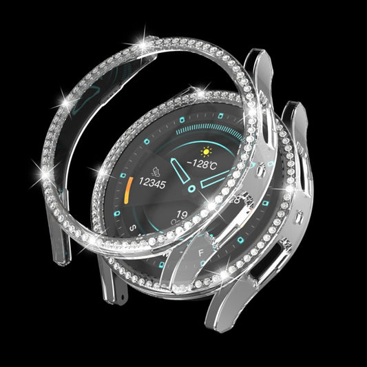 For Samsung Galaxy Watch 6 44mm Diamond Hollow PC Watch Protective Case(Transparent) - Watch Cases by PMC Jewellery | Online Shopping South Africa | PMC Jewellery