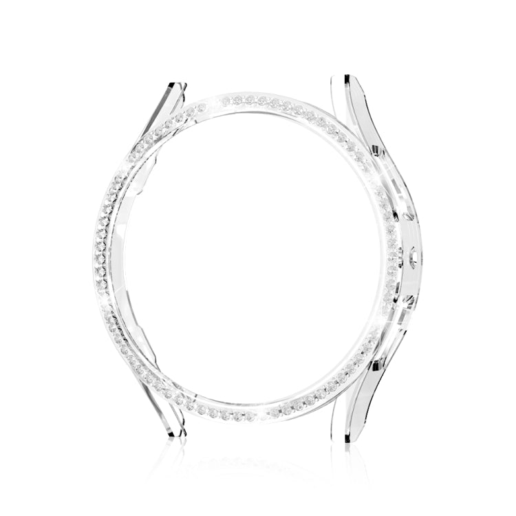 For Samsung Galaxy Watch 6 44mm Diamond Hollow PC Watch Protective Case(Transparent) - free shipping - PMC TechLife - Order now!