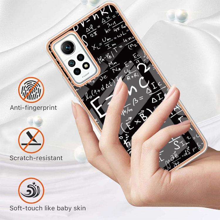 For Xiaomi Redmi Note 12 Pro 4G Global Electroplating Marble Dual-side IMD Phone Case(Equation) - Xiaomi Cases by PMC Jewellery | Online Shopping South Africa | PMC Jewellery | Buy Now Pay Later Mobicred