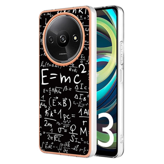 For Xiaomi Redmi A3 Electroplating Marble Dual-side IMD Phone Case(Equation) - Xiaomi Cases by PMC Jewellery | Online Shopping South Africa | PMC Jewellery | Buy Now Pay Later Mobicred