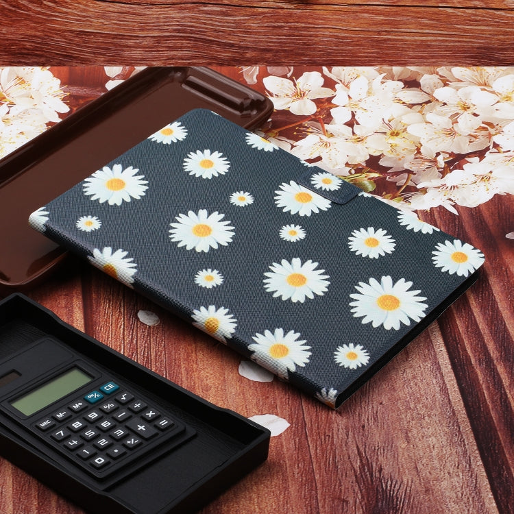 For Amazon Kindle Fire Max 11 Colored Drawing Flower Smart Leather Tablet Case(Little Daisy) - Amazon by PMC TechLife | Online Shopping South Africa | PMC TechLife | Buy Now Pay Later Mobicred