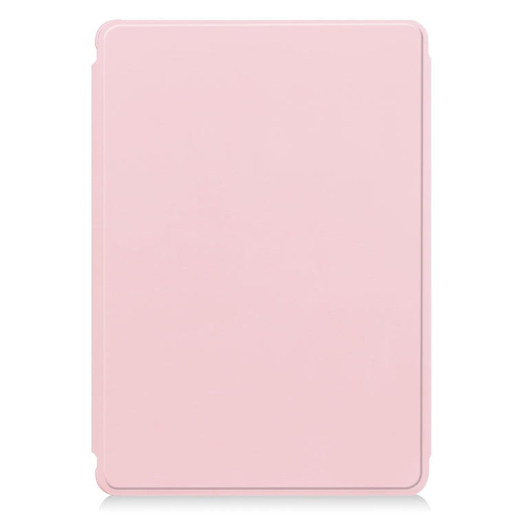 For Samsung Galaxy Tab S9 360 Rotation Transparent Smart Leather Case with Keyboard(Pink) - Galaxy Tab S9 Cases by PMC Jewellery | Online Shopping South Africa | PMC Jewellery | Buy Now Pay Later Mobicred