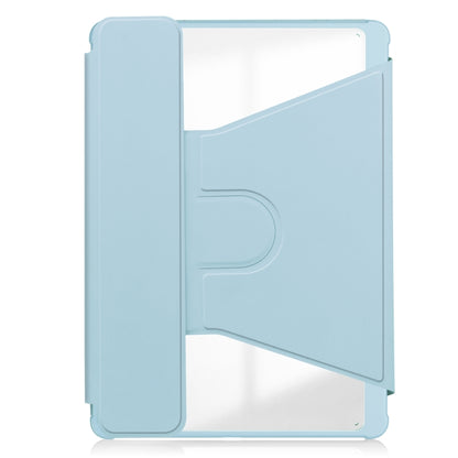 For Samsung Galaxy Tab S9+ 360 Rotation Transparent Smart Leather Case with Keyboard(Sky Blue) - Galaxy Tab S9+ Cases by PMC Jewellery | Online Shopping South Africa | PMC Jewellery | Buy Now Pay Later Mobicred