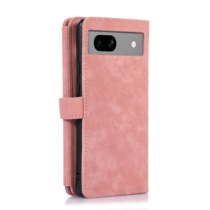 For Google Pixel 7a Dream 9-Card Wallet Zipper Bag Leather Phone Case(Pink) - Google Cases by PMC Jewellery | Online Shopping South Africa | PMC Jewellery | Buy Now Pay Later Mobicred