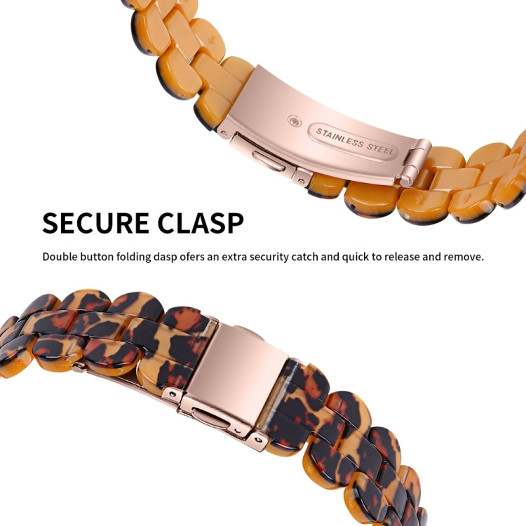 For Fitbit Inspire 3 Oval Resin Replacement Watch Band(Leopard) - Watch Bands by PMc TechLife | Online Shopping South Africa | PMc TechLife | Buy Now Pay Later Mobicred