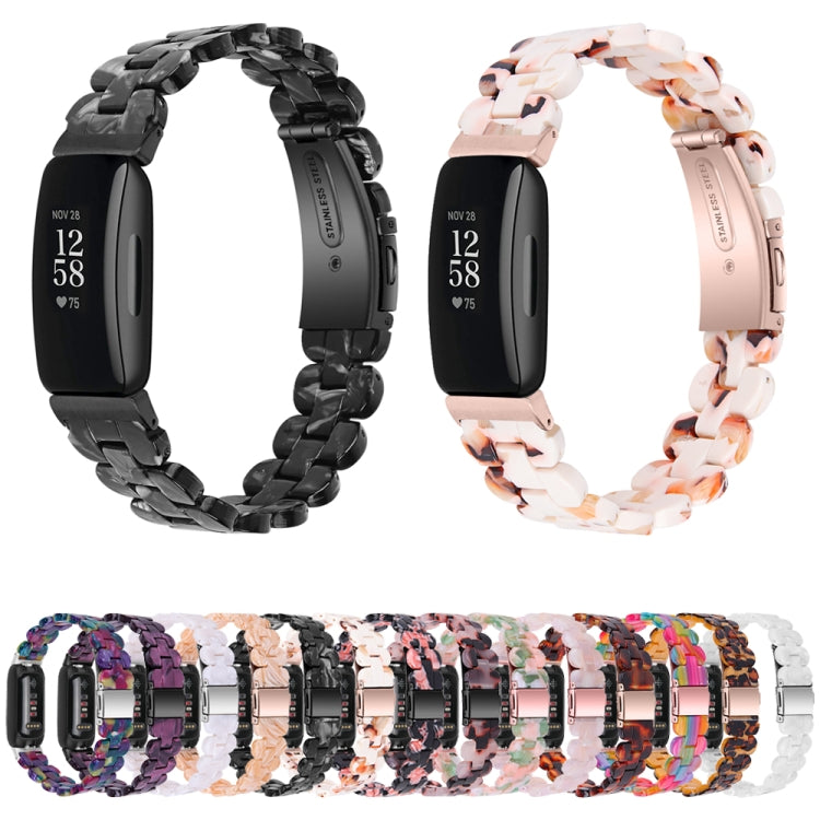 For Fitbit Inspire 3 Oval Resin Replacement Watch Band(White) - Watch Bands by PMc TechLife | Online Shopping South Africa | PMc TechLife | Buy Now Pay Later Mobicred
