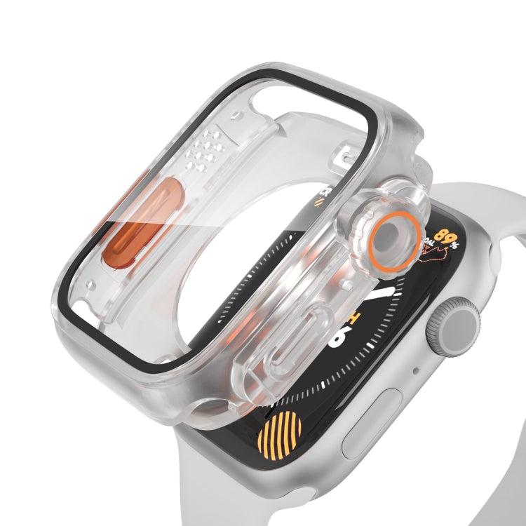 For Apple Watch Series 6 / 5 / 4 / SE 40mm Change to Ultra 49mm Waterproof All-Inclusive Film Hybrid PC Watch Case(Transparent) - Watch Cases by PMC Jewellery | Online Shopping South Africa | PMC Jewellery | Buy Now Pay Later Mobicred