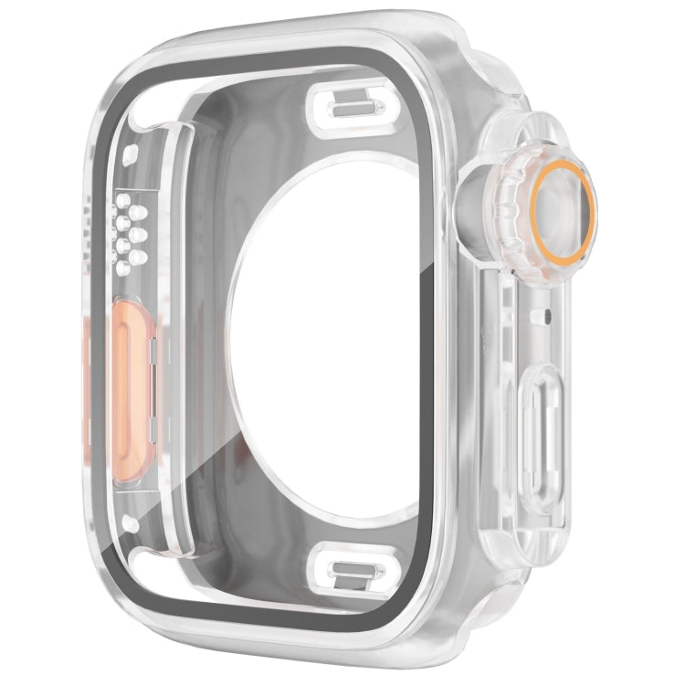 For Apple Watch Series 6 / 5 / 4 / SE 40mm Change to Ultra 49mm Waterproof All-Inclusive Film Hybrid PC Watch Case(Transparent) - Watch Cases by PMC Jewellery | Online Shopping South Africa | PMC Jewellery | Buy Now Pay Later Mobicred