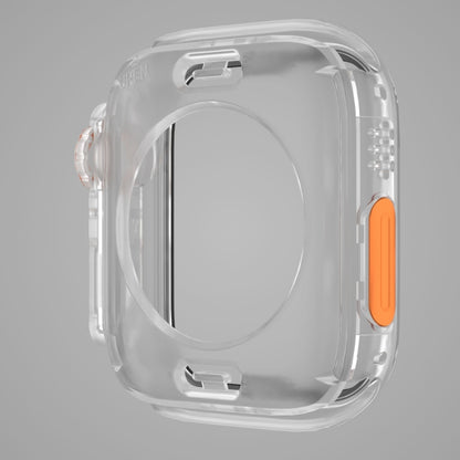 For Apple Watch Series 6 / 5 / 4 / SE 44mm Change to Ultra 49mm Waterproof All-Inclusive Film Hybrid PC Watch Case(Transparent) - Watch Cases by PMC Jewellery | Online Shopping South Africa | PMC Jewellery | Buy Now Pay Later Mobicred