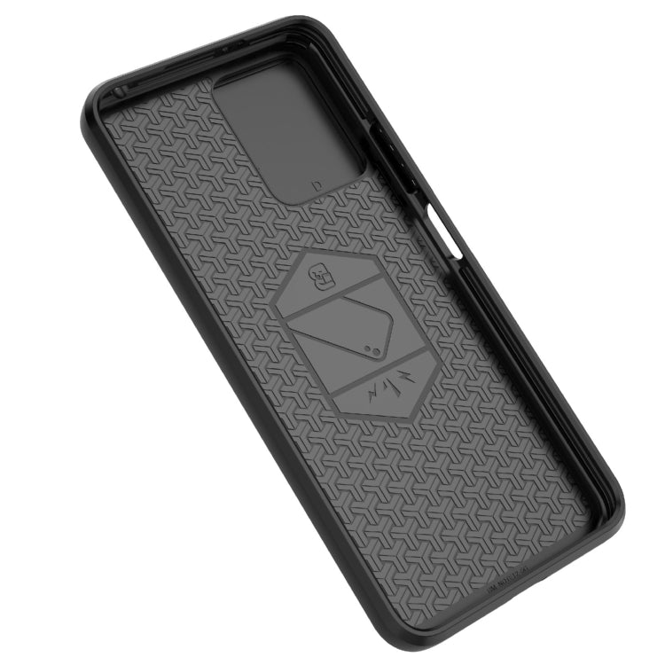 For Xiaomi Redmi Note 12 4G Global Sliding Camshield TPU + PC Shockproof Phone Case with Holder(Green) - Xiaomi Cases by PMC TechLife | Online Shopping South Africa | PMC TechLife | Buy Now Pay Later Mobicred