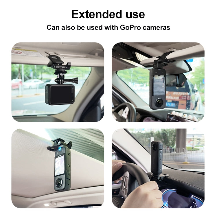 Car Sun Visor Bracket Type B Action Camera Mount - Car Holders by PMC Jewellery | Online Shopping South Africa | PMC Jewellery | Buy Now Pay Later Mobicred