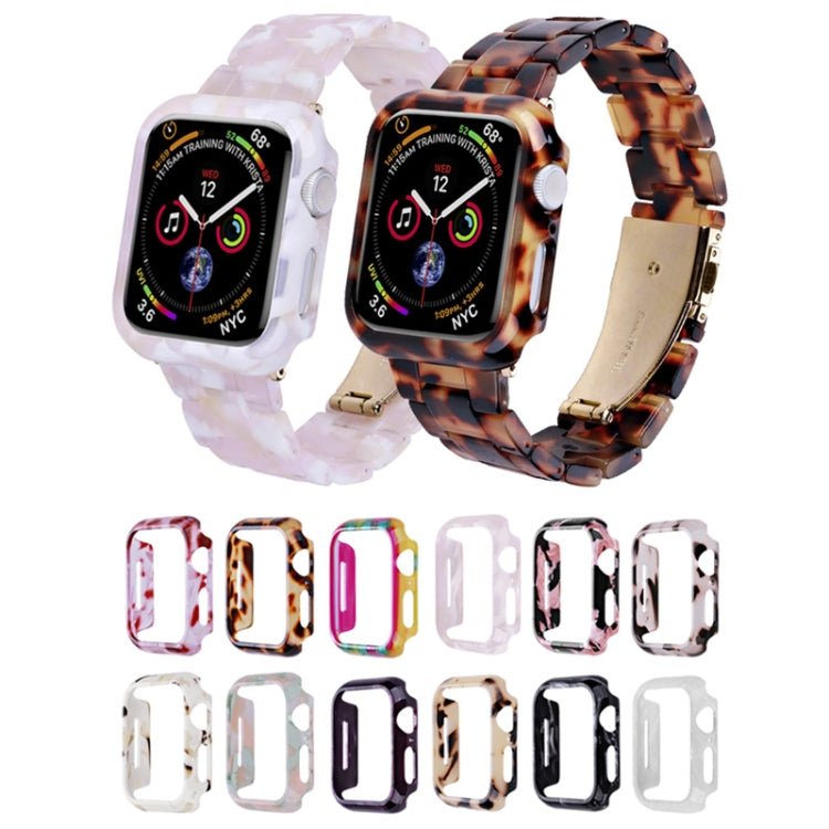 For Apple Watch Ultra 2 / Ultra 49mm Printed Resin PC Watch Case(Pink Green) - Watch Cases by PMC Jewellery | Online Shopping South Africa | PMC Jewellery | Buy Now Pay Later Mobicred