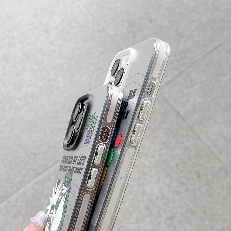 For iPhone 16 Plus Electroplated Silver Series PC Protective Phone Case(Love Writing) - iPhone 16 Plus Cases by PMC TechLife | Online Shopping South Africa | PMC TechLife | Buy Now Pay Later Mobicred
