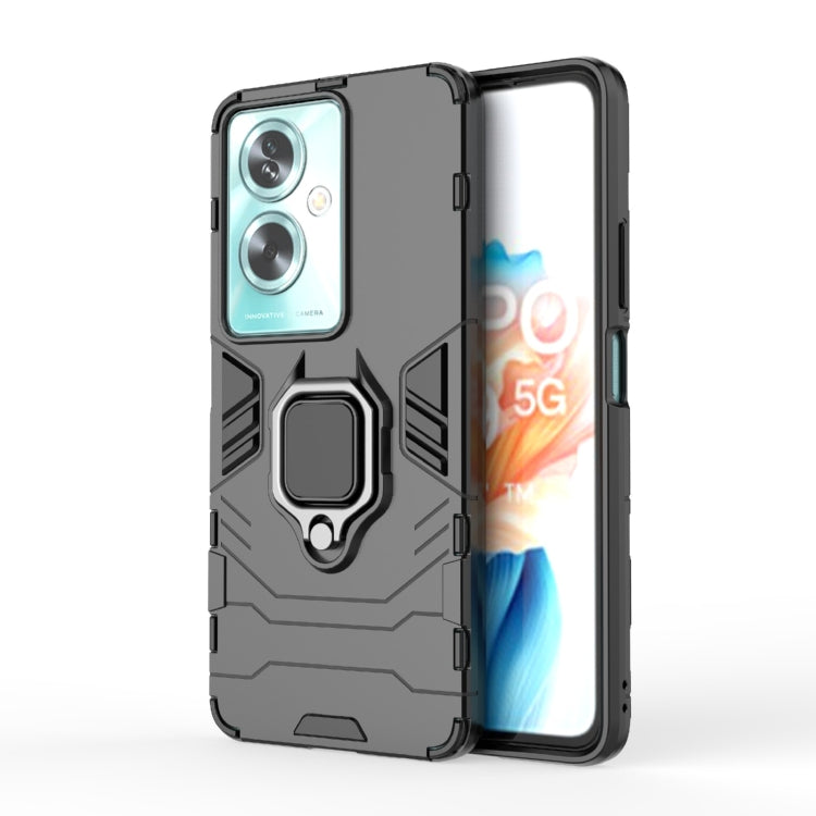 For OPPO A79 5G PC + TPU Shockproof Protective Phone Case with Magnetic Ring Holder(Black) - OPPO Cases by PMC Jewellery | Online Shopping South Africa | PMC Jewellery | Buy Now Pay Later Mobicred