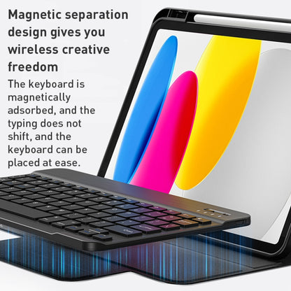 For iPad 10th Gen 10.9 2022 WiWU Skin Feel Magnetic Detachable Keyboard Tablet Case(Blue) - Universal by WIWU | Online Shopping South Africa | PMC Jewellery