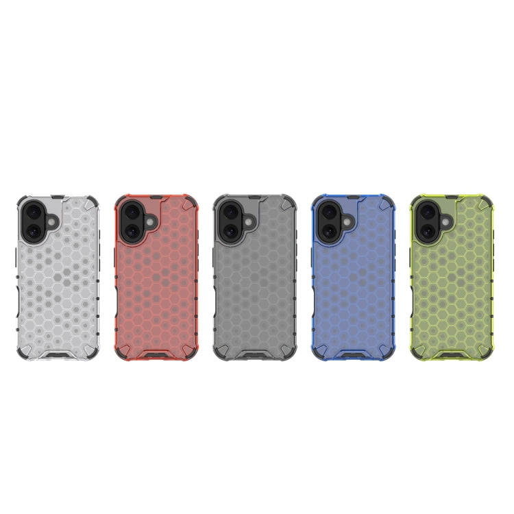 For iPhone 16 Plus Honeycomb Shockproof Phone Case(Black) - iPhone 16 Plus Cases by PMC TechLife | Online Shopping South Africa | PMC TechLife | Buy Now Pay Later Mobicred