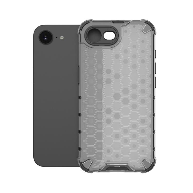 For iPhone 16e Honeycomb Shockproof Phone Case(Black) - free shipping - PMC TechLife - Order now!