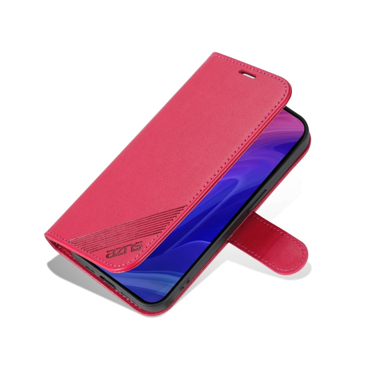 For iPhone 16 Pro Max AZNS Sheepskin Texture Flip Leather Phone Case(Red) - iPhone 16 Pro Max Cases by AZNS | Online Shopping South Africa | PMC Jewellery | Buy Now Pay Later Mobicred