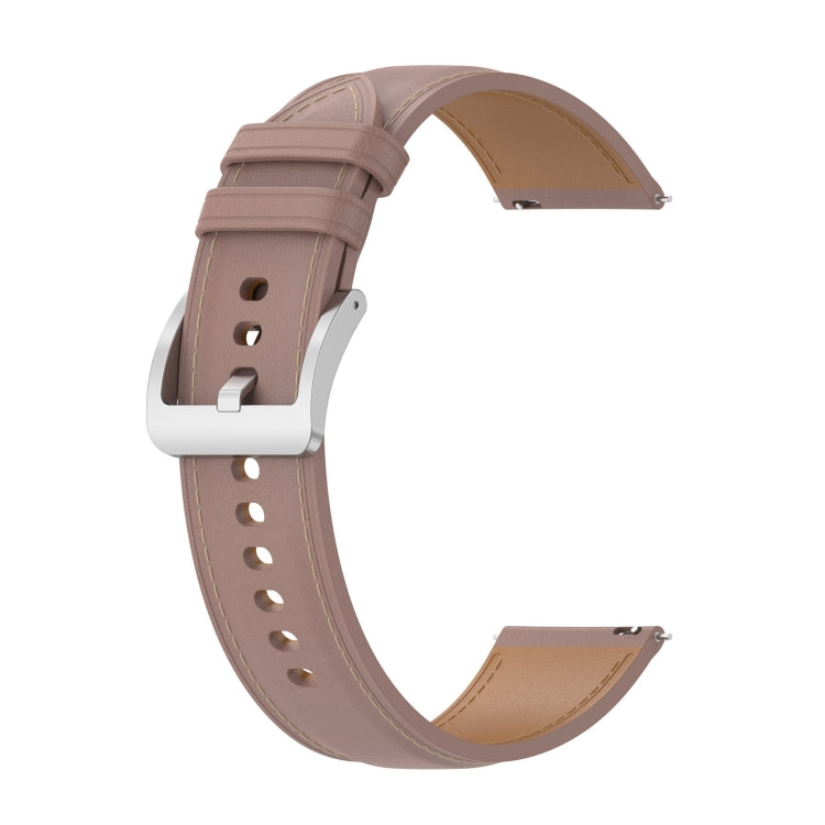 For Samsung Galaxy Watch 6 / 6 Classic Leather Replacement Watch Band(Dark Pink) - free shipping - PMc TechLife - Order now!