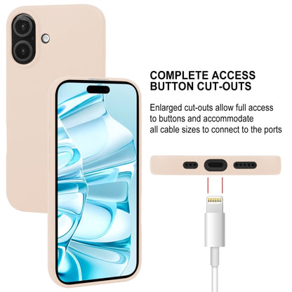 For iPhone 16 Plus GOOSPERY SOFT FEELING Liquid TPU Soft Phone Case(Apricot) - iPhone 16 Plus Cases by GOOSPERY | Online Shopping South Africa | PMC Jewellery | Buy Now Pay Later Mobicred