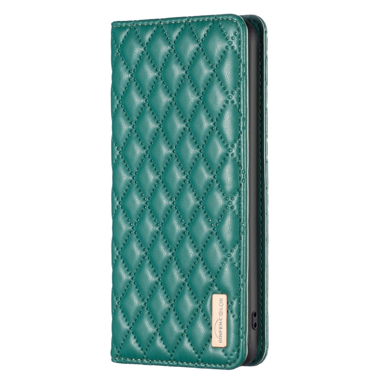 For OPPO A38 4G Diamond Lattice Magnetic Leather Flip Phone Case(Green) - A38 Cases by PMC Jewellery | Online Shopping South Africa | PMC Jewellery | Buy Now Pay Later Mobicred