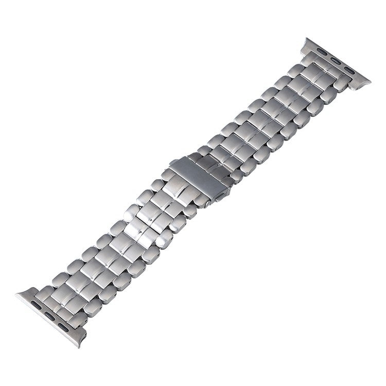 For Apple Watch Series 7 41mm Five Beads Titanium Steel Watch Band(Silver) - Watch Bands by PMC Jewellery | Online Shopping South Africa | PMC Jewellery