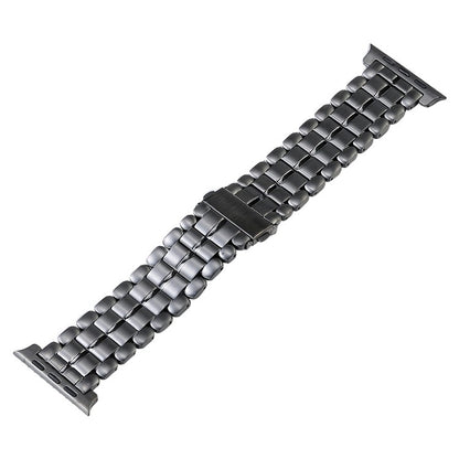 For Apple Watch Series 6 40mm Five Beads Titanium Steel Watch Band(Grey) - Watch Bands by PMC Jewellery | Online Shopping South Africa | PMC Jewellery