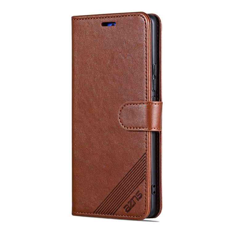 For Huawei Pura 70 Pro / 70 Pro+ AZNS Sheepskin Texture Flip Leather Phone Case(Brown) - Huawei Cases by AZNS | Online Shopping South Africa | PMC Jewellery | Buy Now Pay Later Mobicred