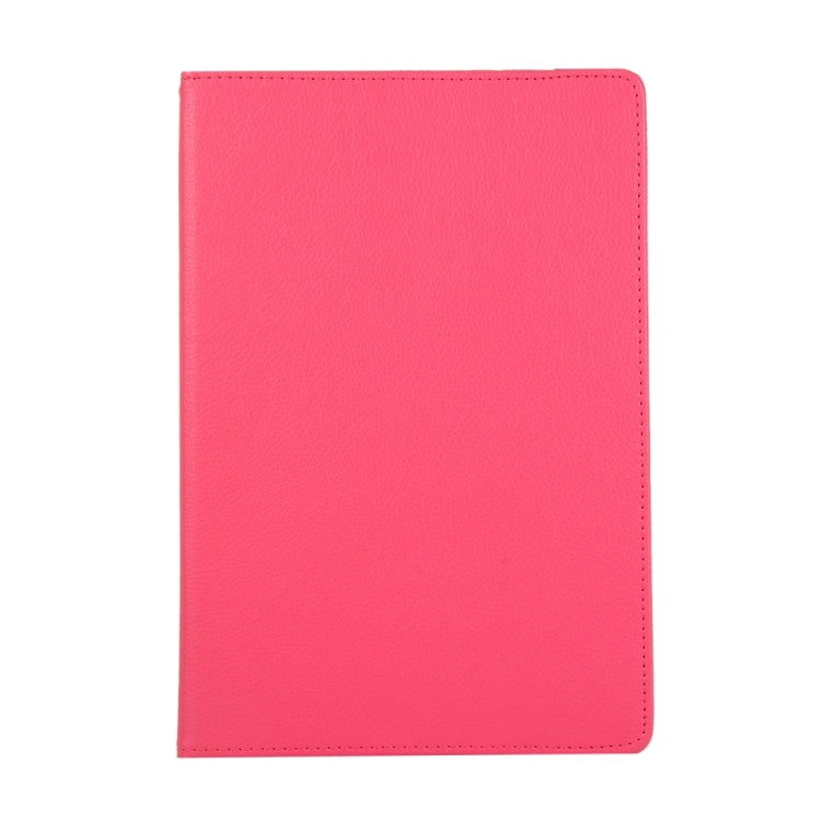 For Samsung Galaxy Tab S9 360 Degrees Rotation Holder Litchi Texture Leather Tablet Case(Rose Red) - Galaxy Tab S9 Cases by PMC Jewellery | Online Shopping South Africa | PMC Jewellery | Buy Now Pay Later Mobicred