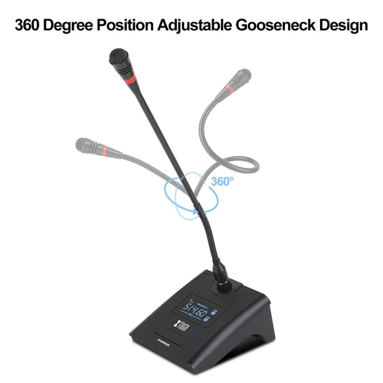 XTUGA A140-C Wireless Microphone System 4-Channel UHF Four Conference Mics(UK Plug) - free shipping - PMC Jewellery - Order now!