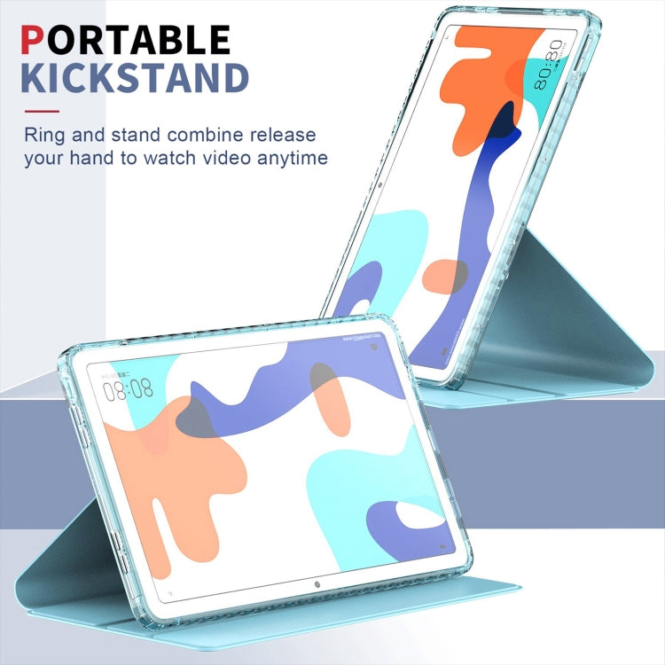 For Huawei MatePad 10.4 Clear 360 Rotation Stand Smart Leather Tablet Case(Purple) - Huawei by PMC TechLife | Online Shopping South Africa | PMC TechLife | Buy Now Pay Later Mobicred