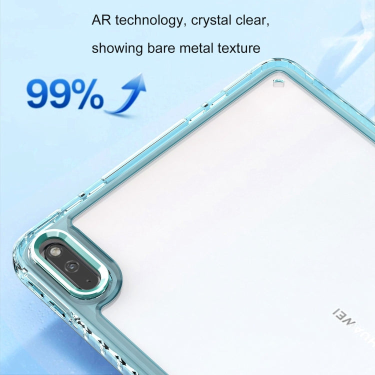 For Huawei MatePad 10.4 Clear Acrylic Shockproof Tablet Case(Purple) - Huawei by PMC TechLife | Online Shopping South Africa | PMC TechLife | Buy Now Pay Later Mobicred
