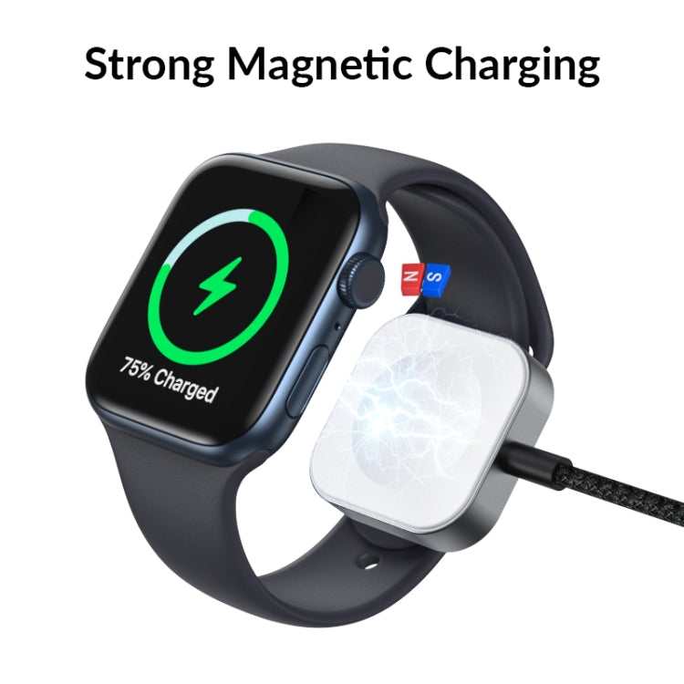For Apple Watch Type-C Interface Magnetic Charger(Silver) - Charger / Holder by PMC TechLife | Online Shopping South Africa | PMC TechLife | Buy Now Pay Later Mobicred
