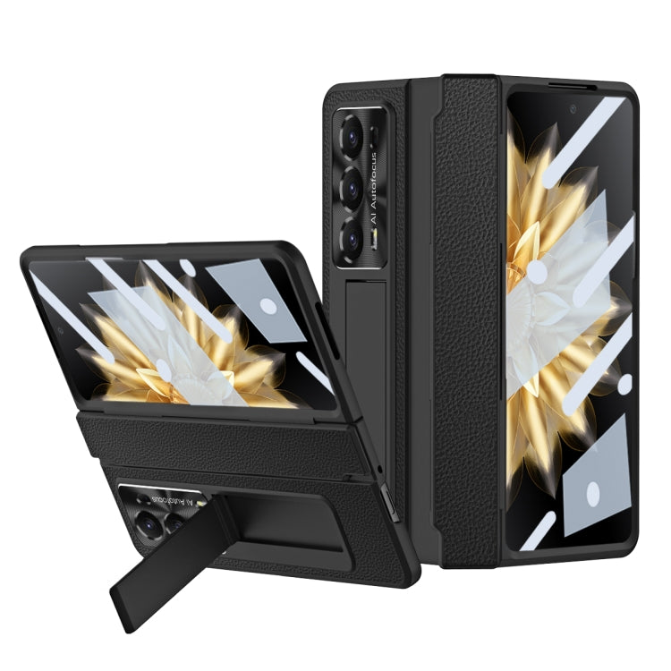 For Honor Magic V2 Shield Series Integrated Folding Phone Case(Black) - Honor Cases by PMC TechLife | Online Shopping South Africa | PMC TechLife | Buy Now Pay Later Mobicred