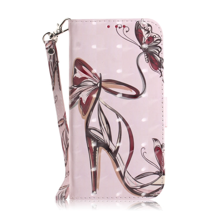 For Honor Magic6 Pro 3D Colored Horizontal Flip Leather Phone Case(Butterfly High-heeled) - Honor Cases by PMC Jewellery | Online Shopping South Africa | PMC Jewellery | Buy Now Pay Later Mobicred