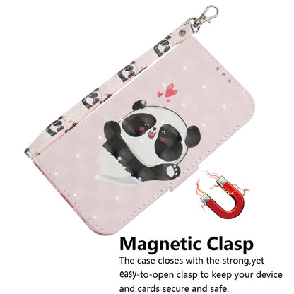 For Honor Magic6 Pro 3D Colored Horizontal Flip Leather Phone Case(Heart Panda) - Honor Cases by PMC Jewellery | Online Shopping South Africa | PMC Jewellery | Buy Now Pay Later Mobicred