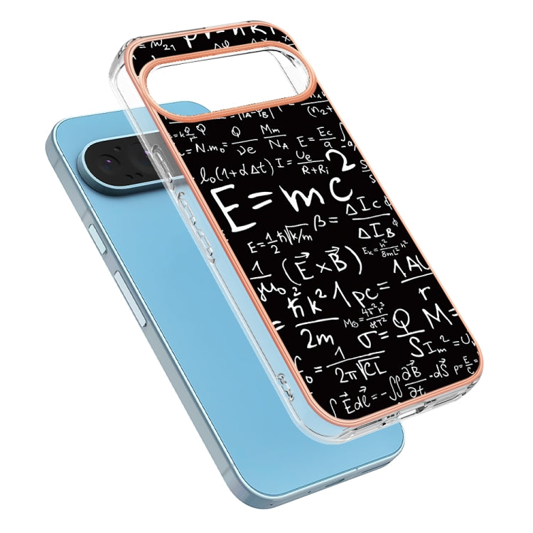 For Google Pixel 9 / 9 Pro Electroplating Dual-side IMD Phone Case(Equation) - Google Cases by PMC Jewellery | Online Shopping South Africa | PMC Jewellery | Buy Now Pay Later Mobicred