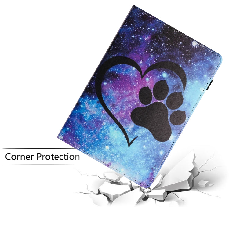 For Amazon Kindle Fire HD 10 2021 Sewing Litchi Texture Smart Leather Tablet Case(Footprint) - Amazon by PMC TechLife | Online Shopping South Africa | PMC TechLife | Buy Now Pay Later Mobicred