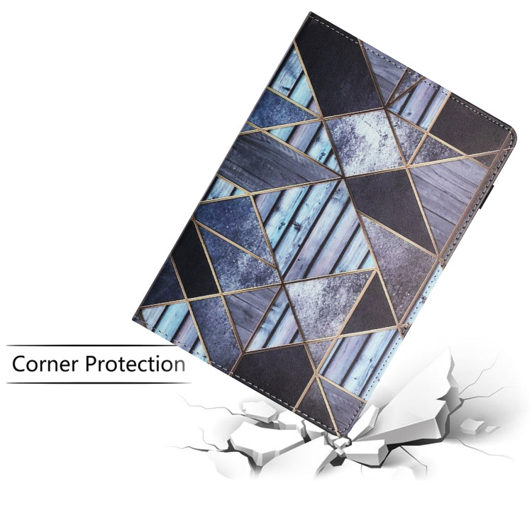 For Lenovo M10 Plus Sewing Litchi Texture Smart Leather Tablet Case(Marble) - Lenovo by PMC TechLife | Online Shopping South Africa | PMC TechLife | Buy Now Pay Later Mobicred