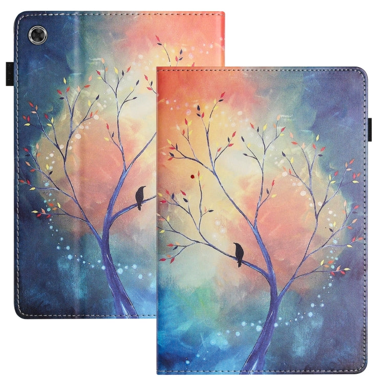 For Lenovo Tab M10 Plus 3rd Gen Sewing Litchi Texture Smart Leather Tablet Case(Oil Painting Tree) - Lenovo by PMC TechLife | Online Shopping South Africa | PMC TechLife | Buy Now Pay Later Mobicred
