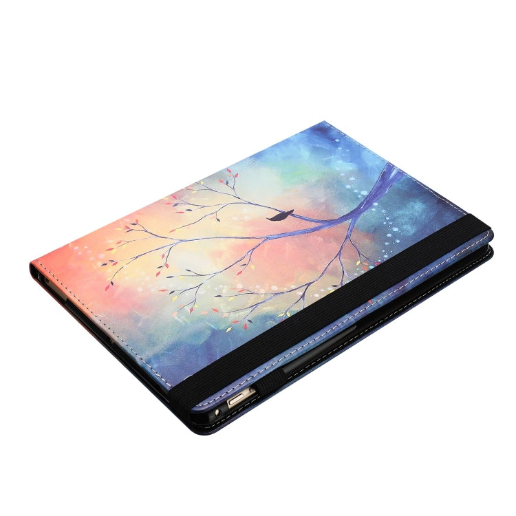 For Lenovo Tab M10 Plus 3rd Gen Sewing Litchi Texture Smart Leather Tablet Case(Oil Painting Tree) - Lenovo by PMC TechLife | Online Shopping South Africa | PMC TechLife | Buy Now Pay Later Mobicred