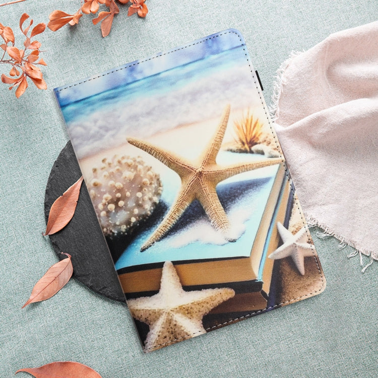 For Lenovo Tab M10 Plus 3rd Gen Sewing Litchi Texture Smart Leather Tablet Case(Starfish) - Lenovo by PMC TechLife | Online Shopping South Africa | PMC TechLife | Buy Now Pay Later Mobicred