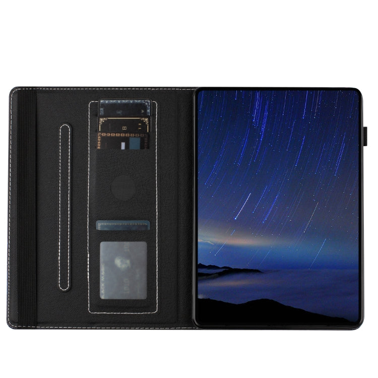 For Huawei MediaPad T3 10 Sewing Litchi Texture Smart Leather Tablet Case(Footprint) - Huawei by PMC TechLife | Online Shopping South Africa | PMC TechLife | Buy Now Pay Later Mobicred