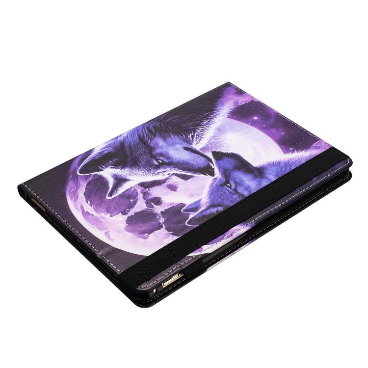 For Huawei MediaPad T3 10 Sewing Litchi Texture Smart Leather Tablet Case(Wolf) - Huawei by PMC TechLife | Online Shopping South Africa | PMC TechLife | Buy Now Pay Later Mobicred
