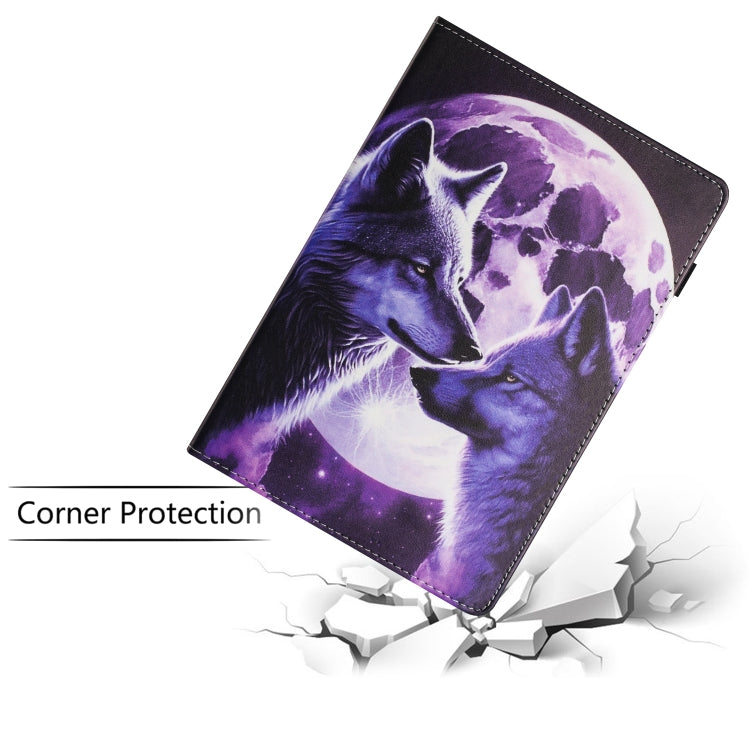 For Huawei MediaPad T3 10 Sewing Litchi Texture Smart Leather Tablet Case(Wolf) - Huawei by PMC TechLife | Online Shopping South Africa | PMC TechLife | Buy Now Pay Later Mobicred