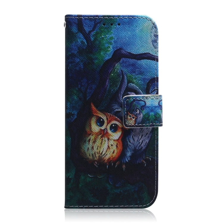 For Honor Magic6 Pro Coloured Drawing Flip Leather Phone Case(Oil Painting Owl) - Honor Cases by PMC Jewellery | Online Shopping South Africa | PMC Jewellery | Buy Now Pay Later Mobicred