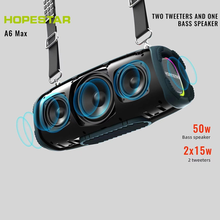 HOPESTAR A6 Max IPX6 Waterproof Outdoor Portable Bluetooth Speaker(Red) - Desktop Speaker by HOPESTAR | Online Shopping South Africa | PMC Jewellery | Buy Now Pay Later Mobicred