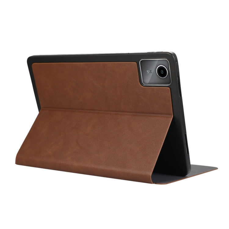 For Lenovo Tab M11 / Xiaoxin Pad 11 2024 Simple Crazy Horse Leather Tablet Case(Brown) - free shipping - PMC Jewellery - Order now!