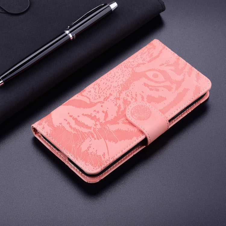 For Honor Magic6 Pro Tiger Embossing Pattern Flip Leather Phone Case(Pink) - Honor Cases by PMC Jewellery | Online Shopping South Africa | PMC Jewellery | Buy Now Pay Later Mobicred