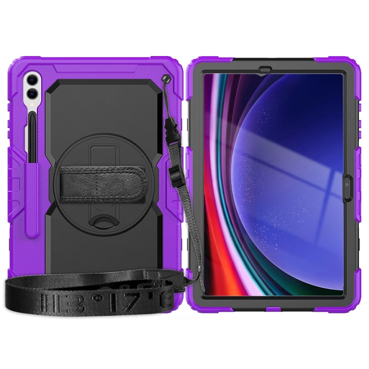 For Samsung Galaxy Tab S9+ / S8+ Silicone + PC Tablet Case(Purple+Black) - Galaxy Tab S9+ Cases by PMC Jewellery | Online Shopping South Africa | PMC Jewellery | Buy Now Pay Later Mobicred